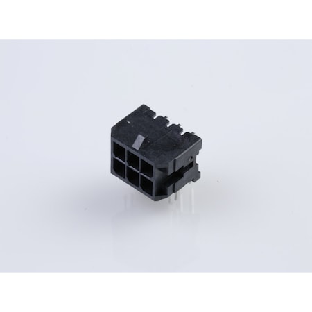 Molex Microfit 3.0 RA PTH/Clip 30Au DR 6 Ckt 43045-0623